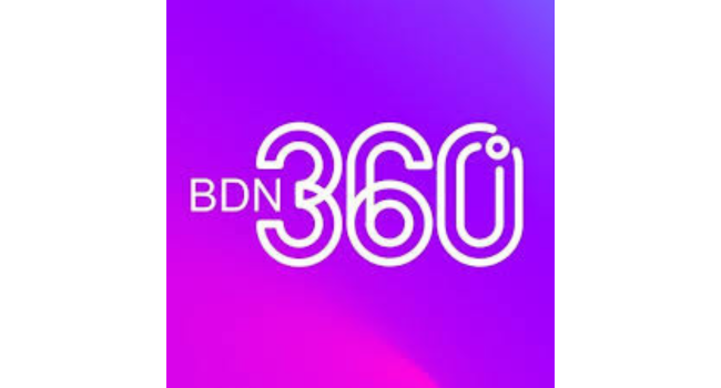 Logo del programa BDN360 de Televisió de Badalona, donde Nei Fuentes divulga sobre comportamiento y bienestar canino.