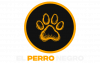 Logo de El Perro Negro: icono de una cama de perro con huella canina central.